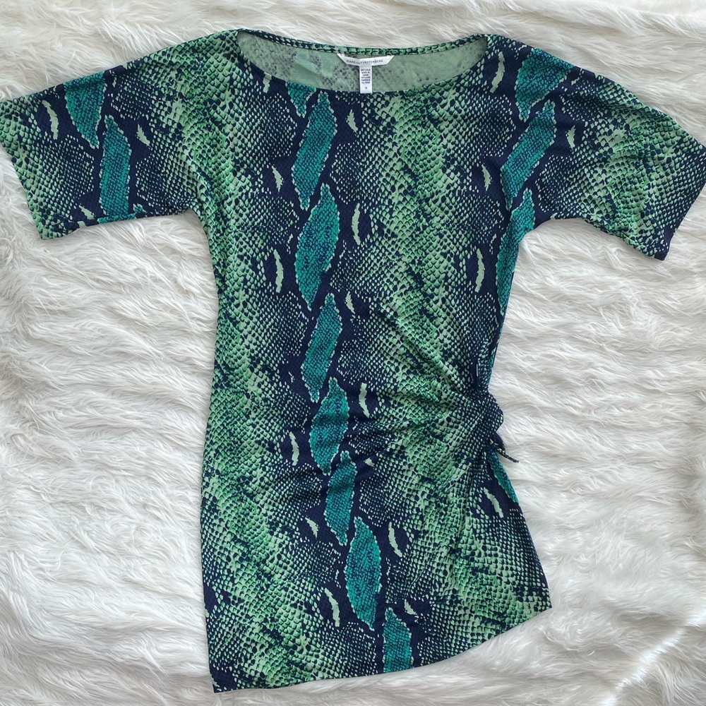 Diane Von Furstenberg | Snake Print Silk Dress